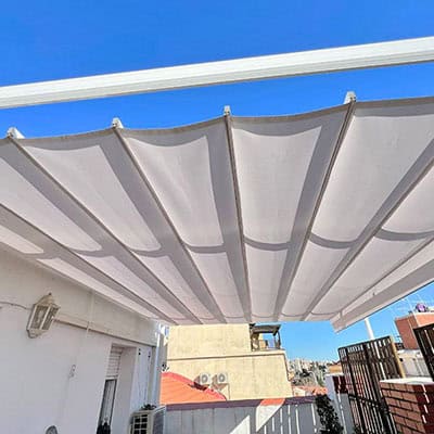 Toldo palillero terraza en Guadalajara