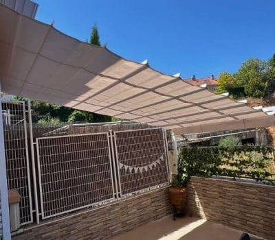 Pérgola lona bonita