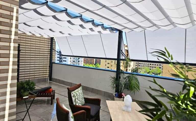 Pérgola y toldos de terraza en Madrid