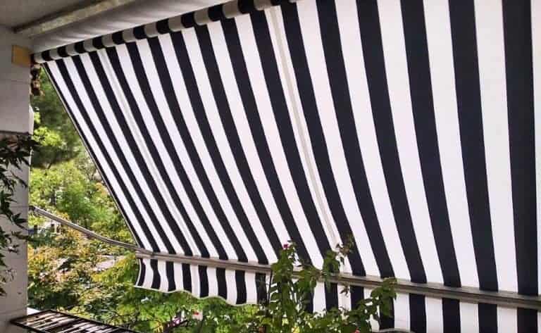 Toldo punto recto en Madrid